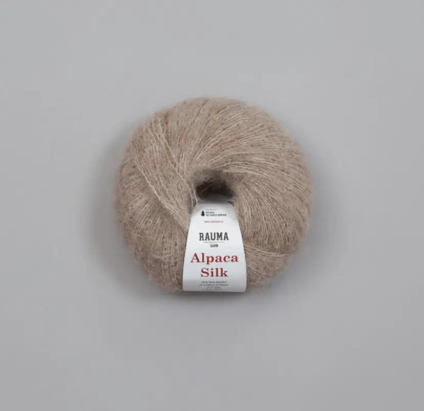Rauma Alpaca Silk – Børstet garn med alpaka og silke